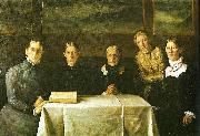 Michael Ancher det brondumske familiebillede oil painting reproduction